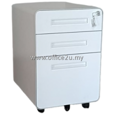 ARC-M3-WH : PREMIUM QUALITY MOBILE STEEL PEDESTAL 2-DRAWER AND 1-FILING (2D1F) - LIMITED QUANTITY ONLY